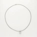 Ketting met hanger - 14 karaat Witgoud - 0.65ct. tw. Diamant