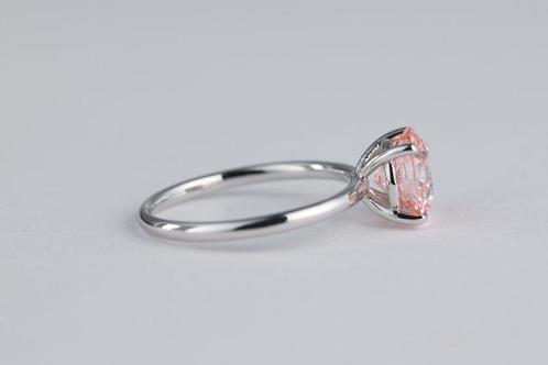 Ring - 18 karaat Witgoud - 1.60ct. tw. Roze Diamant (Fancy, Sieraden, Tassen en Uiterlijk, Ringen