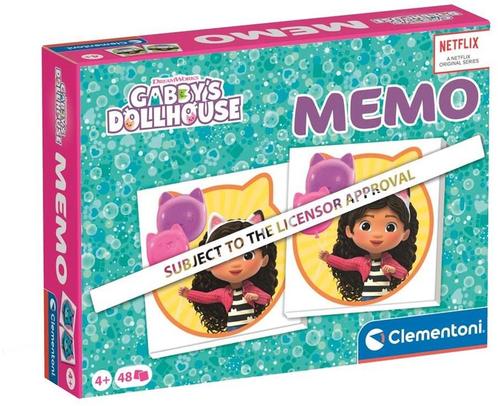 Gabbys Dollhouse Memo | Clementoni - Kinderspellen, Hobby en Vrije tijd, Gezelschapsspellen | Kaartspellen, Nieuw, Verzenden