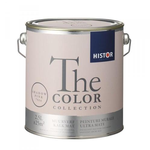 Histor The Color Collection ZIJDEMAT - Shadow Pink 7514 -..., Doe-het-zelf en Verbouw, Verf, Beits en Lak, Verf, Roze, Nieuw, 5 tot 10 liter