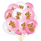 15-delige set Welcome Baby Girl met slingers en beren ballon, Verzenden, Nieuw, Versiering, Geboorte of Huwelijk