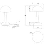 LED Tafellamp - Trion Candin - E14 Fitting - 1 lichtpunt -, Huis en Inrichting, Lampen | Tafellampen, Ophalen of Verzenden, Nieuw