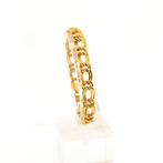Gouden platte Prince of Wales armband | 20 cm (schakel), Ophalen of Verzenden, Gebruikt, Overige kleuren, Goud
