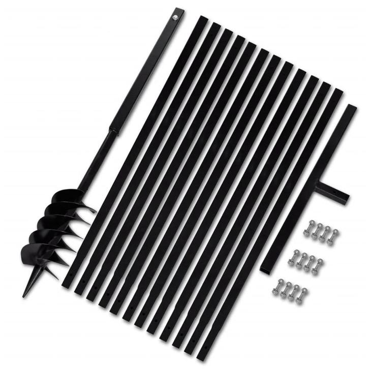 vidaXL Grondboor met handvat 120 mm en verlengstukken 13 m, Tuin en Terras, Hand-tuingereedschap, Nieuw, Verzenden