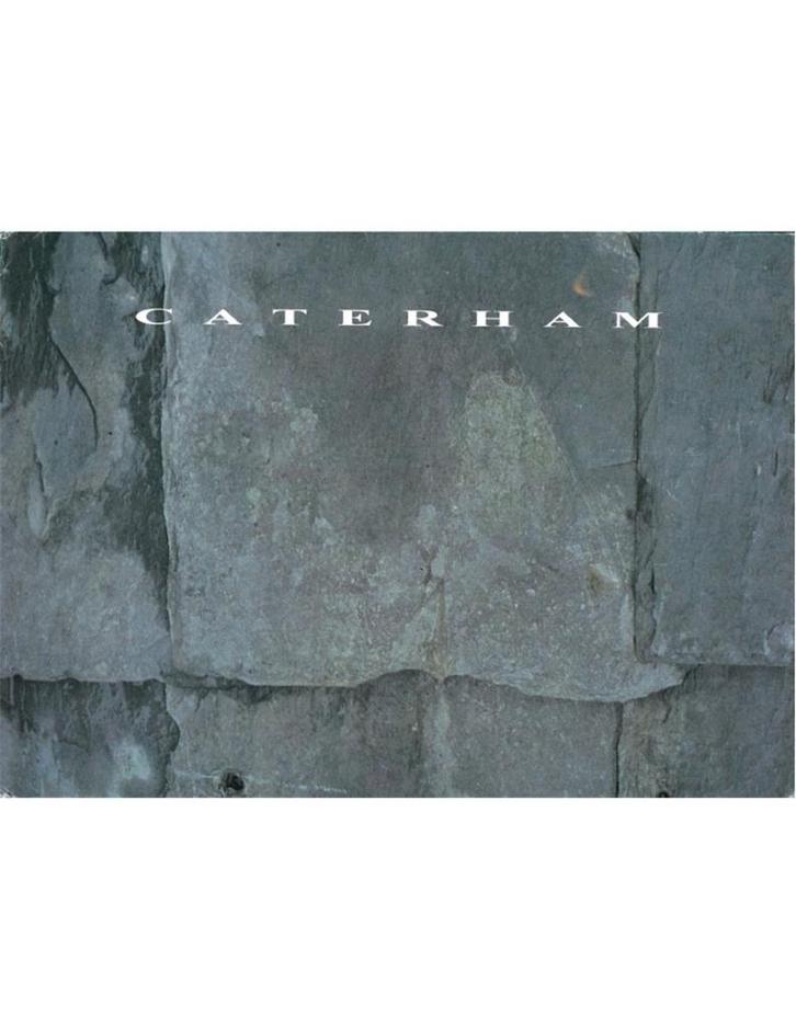 1994 CATERHAM PROGRAMMA PERSMAP ENGELS, Boeken, Auto's | Folders en Tijdschriften