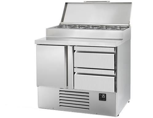 GGM Gastro | Mini voorbereiding koeltafel - 978x700mm - met, Zakelijke goederen, Horeca | Meubilair en Inrichting, Nieuw in verpakking