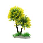 Twee bonsai bomen groen en geel OS-254 - aquarium decoratie, Dieren en Toebehoren, Ophalen of Verzenden, Nieuw, Sierelement