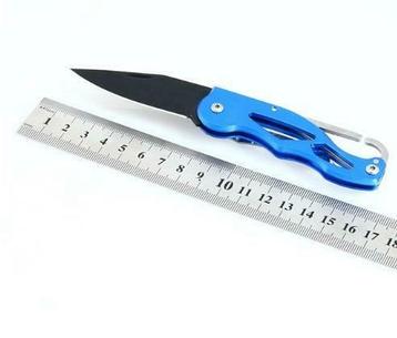 16CM outdoor survival mes - blauw / zwart beschikbaar voor biedingen