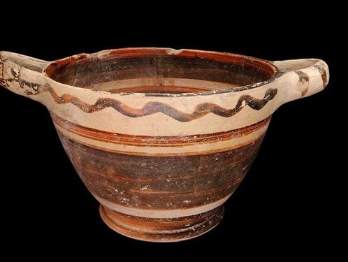 Oud Grieks Groot Corinthisch skyphos - 7e/6e eeuw v.Chr., Antiek en Kunst, Antiek | Overige Antiek