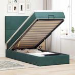 vidaXL Ottoman bed met matrassen 100x200cm fluweel, Huis en Inrichting, Slaapkamer | Bedden, 100 cm, Eenpersoons, Verzenden, Nieuw