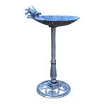 Staand gietijzeren vogelbad op voet – 80 cm – zwart/grijs, Tuin en Terras, Vogelhuisjes en Vogelbaden, Ophalen of Verzenden, Nieuw