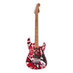 EVH Striped Series Frankie Maple Red with Black SUPERPRIJS !, Ophalen of Verzenden, Nieuw, Solid body, Overige merken