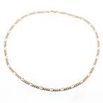 Bicolor gouden figaro ketting | Midas | 54,5 cm, Sieraden, Tassen en Uiterlijk, Ophalen of Verzenden, Gebruikt, Overige kleuren
