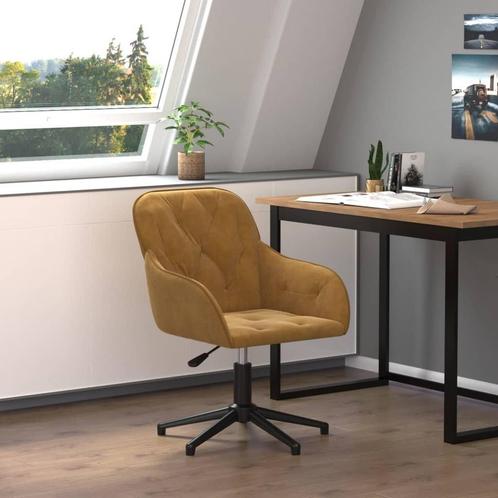 Fluweel Kantoorstoel Bruin - OP=OP - Luxe voor Weinig!, Huis en Inrichting, Bureaustoelen, Bruin, Nieuw, Bureaustoel, Ophalen of Verzenden