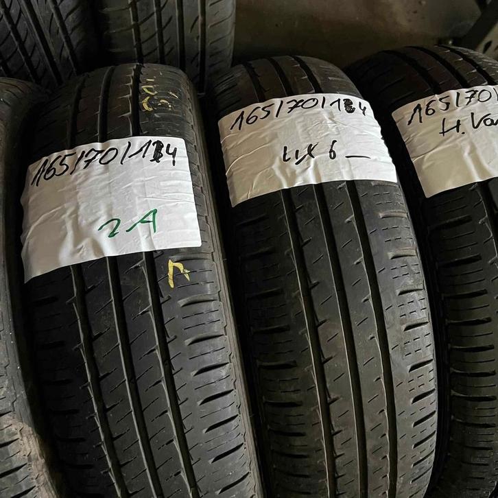 2 x Hankook Vantra 165-70-14 C Zomerbanden 6mm, Auto-onderdelen, Banden en Velgen, 14 inch, Zomerbanden, 165 mm, Bestelwagen, Gebruikt
