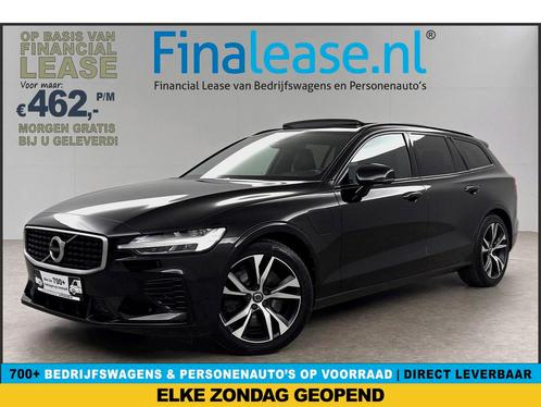 Volvo V60 T6 Recharge AWD R-Design 350PK Pano Trekh €462pm, Auto's, Volvo, Lease, Automaat, Stationwagon, Hybride Elektrisch/Benzine