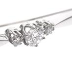 Witgouden broche met diamant | 0,31  ct. (exclusief), Sieraden, Tassen en Uiterlijk, Broches, Gebruikt, Overige kleuren, Ophalen of Verzenden