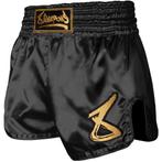 8 WEAPONS Strike Muay Thai Kickboxing Short Zwart Goud, Zwart, Vechtsport, Maat 56/58 (XL), Nieuw
