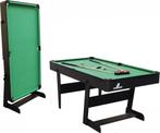 Cougar Hustle XL opklapbare Pooltafel in Zwart - 6ft. Poolbi, Ophalen of Verzenden, Nieuw