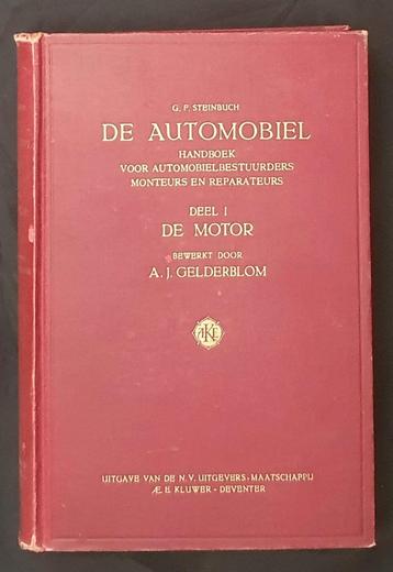 Steinbuch De Automobiel deel 1 De Motor, 2e druk 1929