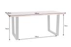 Eettafel Living Edge 180cm Wildeikenhout 35mm/ 39436, Ophalen of Verzenden, Nieuw