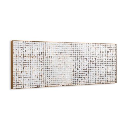 *WOONWINKEL* Kave Home Kron Houten Hoofdbord Aan De Muur 160, Huis en Inrichting, Slaapkamer | Bedden, Wit, Nieuw, Verzenden