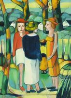 René Couturier (1933 - 2008) - 3 personnages, Antiek en Kunst, Kunst | Schilderijen | Klassiek