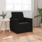 vidaXL Vloer Sofa Bed 2-in-1 Zwart 74x77x81 cm Stof, Huis en Inrichting, Banken | Bankstellen, Verzenden, Nieuw, Stof, Minder dan 150 cm