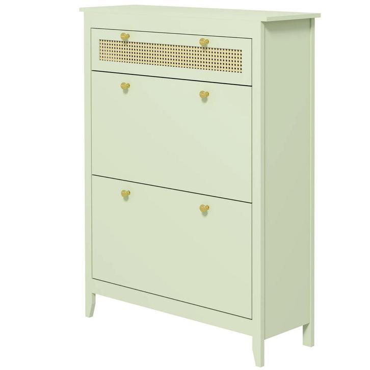 TRUUSK Schoenenkast Met 2 Kleppen en Lade - Voor 12 Paar Sch, Huis en Inrichting, Kasten | Schoenenkasten, Nieuw, Verzenden