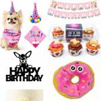 Honden puppy cadeau en decoratie set blauw, Dieren en Toebehoren, Verzenden, Nieuw