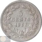 Nederland. Willem III. 5 Cents 1853 ZELDZAAM