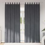 vidaXL Gordijnen met gordijnen 2 pcs Lichtgrijs 140 x 225 cm, Verzenden, Nieuw