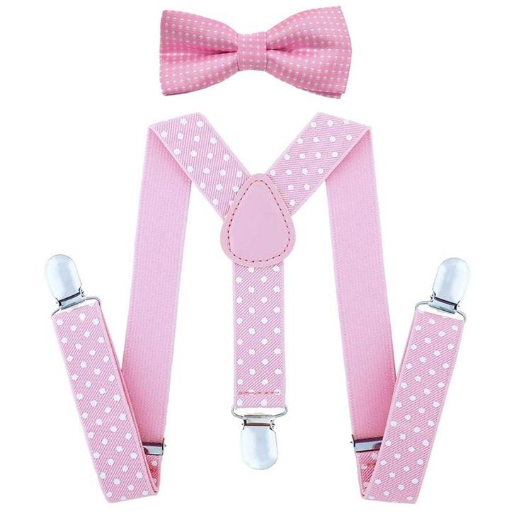Fako Fashion - Kinder Bretels Met Vlinderstrik - Stippen -, Kinderen en Baby's, Kinderkleding | Overige, Verzenden