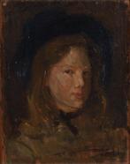 Louise Fritzlin (1870-1953) - Portret jonge dame, Antiek en Kunst, Kunst | Schilderijen | Klassiek