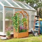 TRUUSK Verhoogde Plantenbak Met Klimrek, Gebogen Dak Trellis, Tuin en Terras, Bloembakken en Plantenbakken, Verzenden, Nieuw