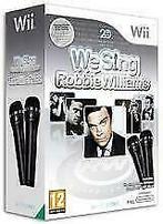 We Sing Robbie Williams & 2 Logitech Microfoons in Doos Nieu, Spelcomputers en Games, Games | Nintendo Wii, Ophalen of Verzenden