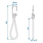 ProPlus Haak met elastische lus - 14 cm - 4 stuks - groen..., Caravans en Kamperen, Caravan accessoires, Ophalen of Verzenden