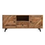 Tv-meubel Mangohout Fiona 120 cm, Verzenden, Nieuw, Overige houtsoorten, Industriële meubels
