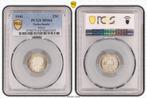 Koningin Wilhelmina 25 cent 1941 MS64 PCGS met patina, Verzenden, Zilver, 25 cent, Koningin Wilhelmina