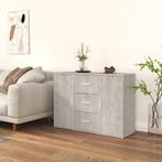 vidaXL Dressoir 91x29,5x65 cm bewerkt hout betongrijs, Huis en Inrichting, Verzenden, Nieuw, 50 tot 100 cm, 25 tot 50 cm