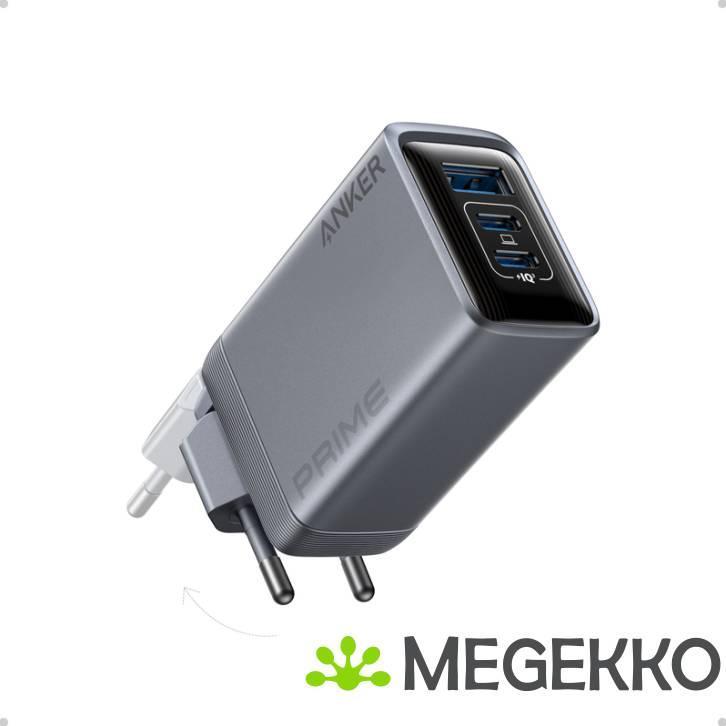 Anker Prime Compacte Oplader 100W 2C/1A Zilver, Computers en Software, Overige Computers en Software, Nieuw, Verzenden