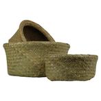 *zeegras manden plat rond (set of 3)*, Huis en Inrichting, Woonaccessoires | Overige, Verzenden, Nieuw