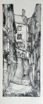 Bernard Gantner (1928-2018) - Ruelle - Lithographie