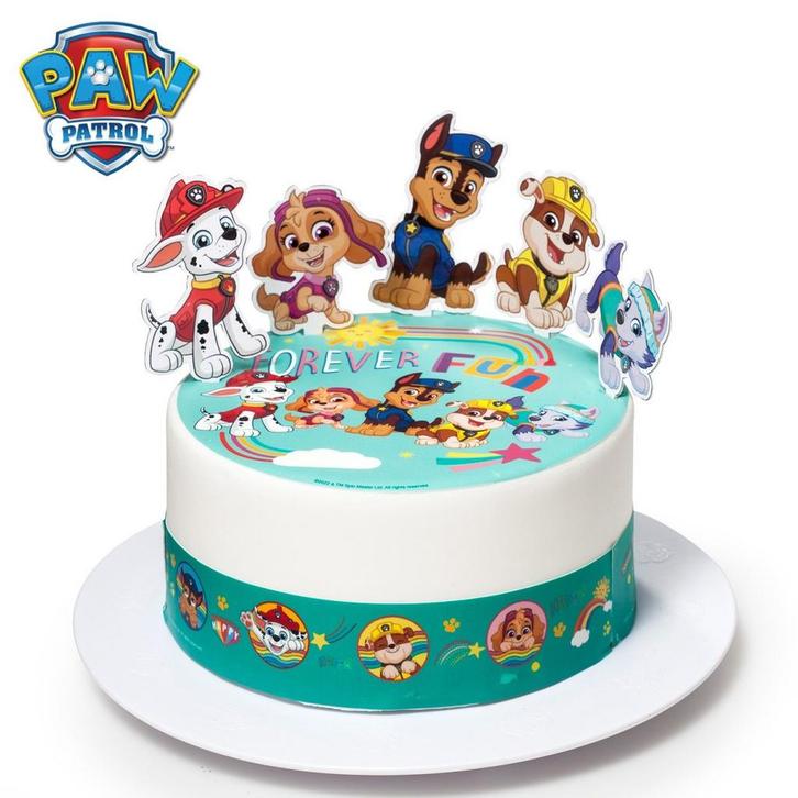Taartdecoratie Sheets Paw Patrol Forever Fun Set/10, Hobby en Vrije tijd, Taarten en Cupcakes maken, Nieuw, Verzenden