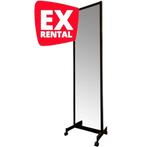 Zwart frame op wielen met spiegel - 500 x 2068 mm EX Rental, Zakelijke goederen, Kantoor en Winkelinrichting | Winkel en Inventaris