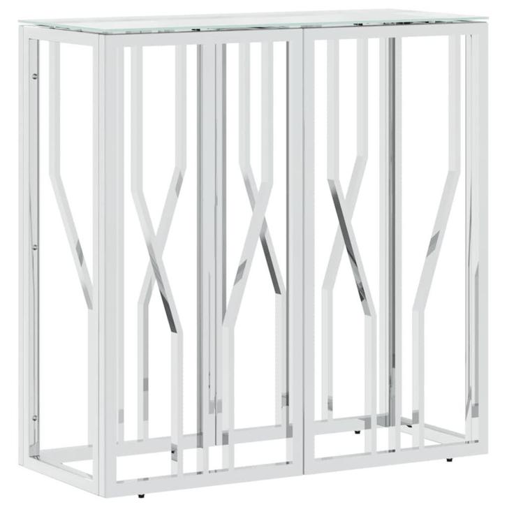 Wandtafel RVS/Glas 70cm | Tweedekansje | OP = OP, Huis en Inrichting, Woonaccessoires | Wandplanken en Boekenplanken, Nieuw, Ophalen of Verzenden