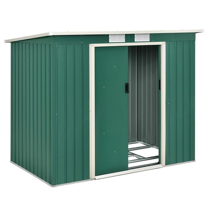 Metalen Tuinhuis M - 213 × 130 × 173 cm  - Groen, Tuin en Terras, Tuinhuizen, Nieuw, Verzenden