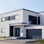 Voordeur 110x210 cm aluminium en PVC antracietkleurig, Nieuw, Verzenden