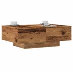 vidaXL Salontafel 90x60x31 cm bewerkt hout oud houtkleurig, Huis en Inrichting, Tafels | Salontafels, Verzenden, Nieuw, Overige houtsoorten