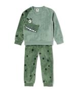 HEMA Kinderpyjama fleece dino donkergroen, Verzenden, Nieuw